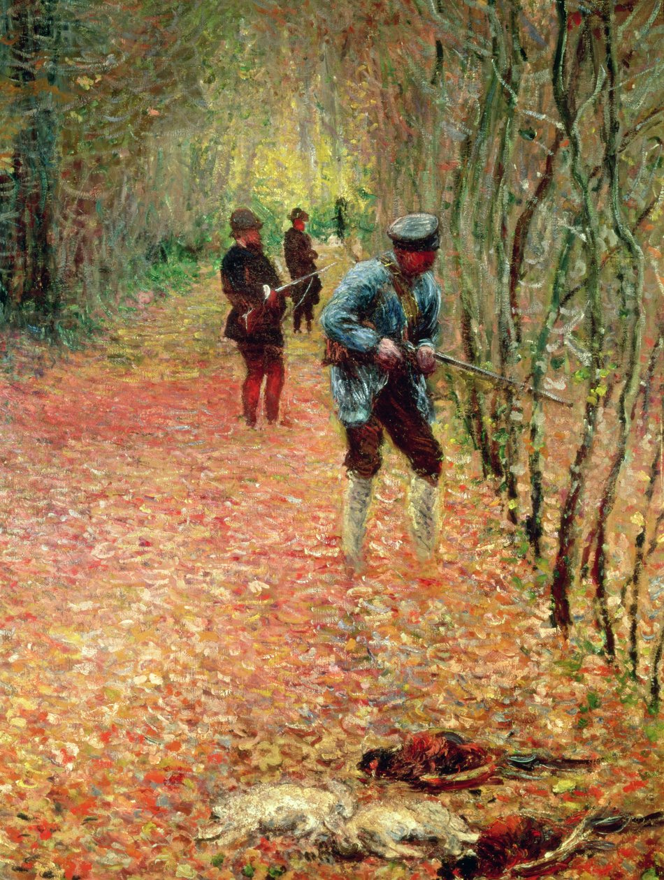 The Shoot, 1876 detalj av 82390 av Claude Monet