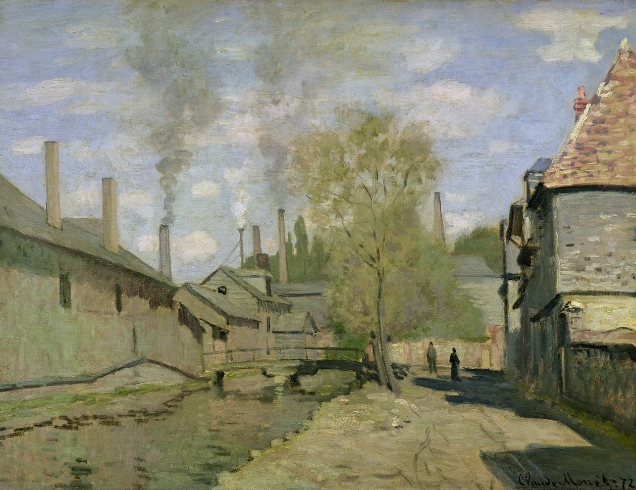Strömmen av Robec i Rouen av Claude Monet