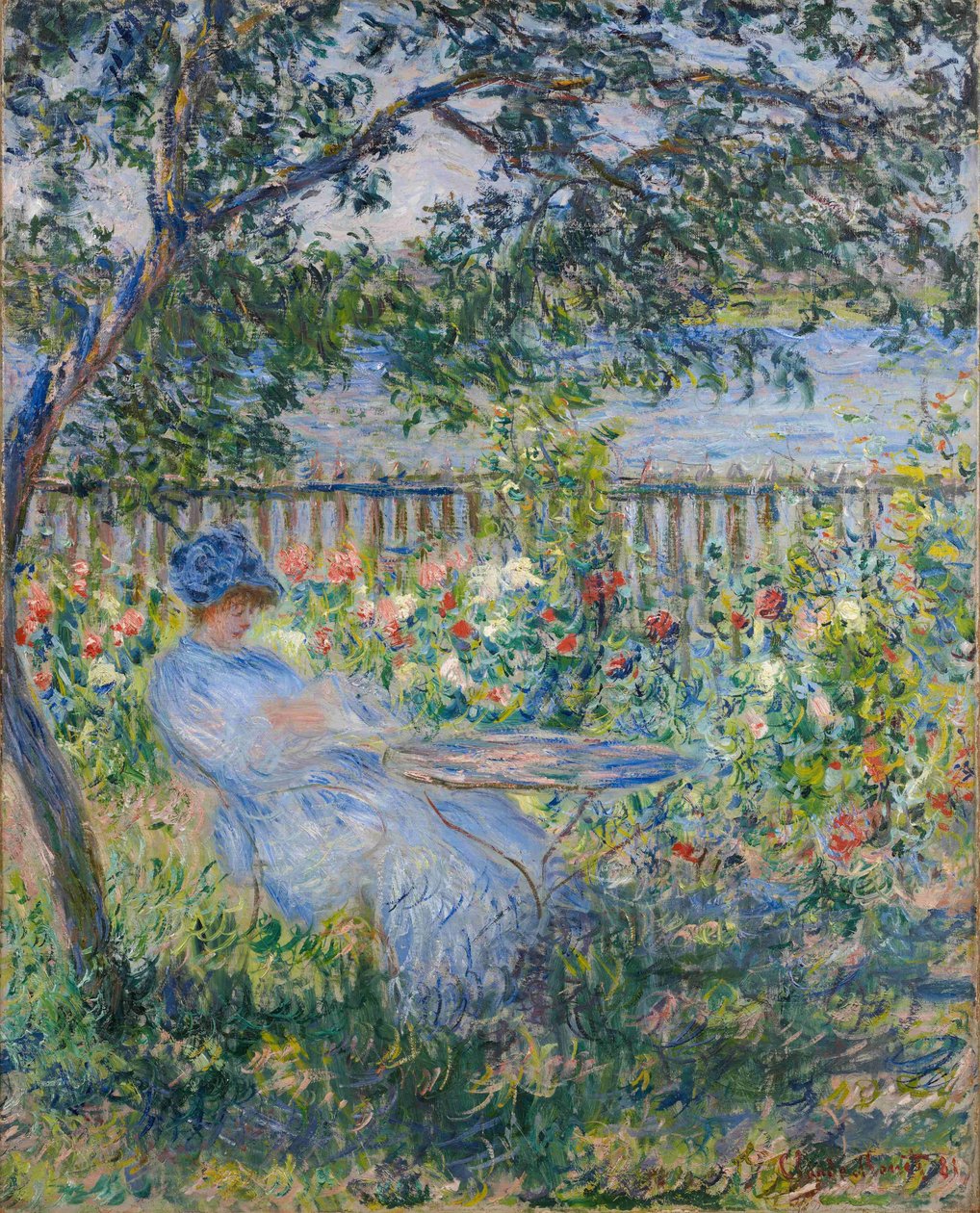 Terrassen vid Vétheuil av Claude Monet