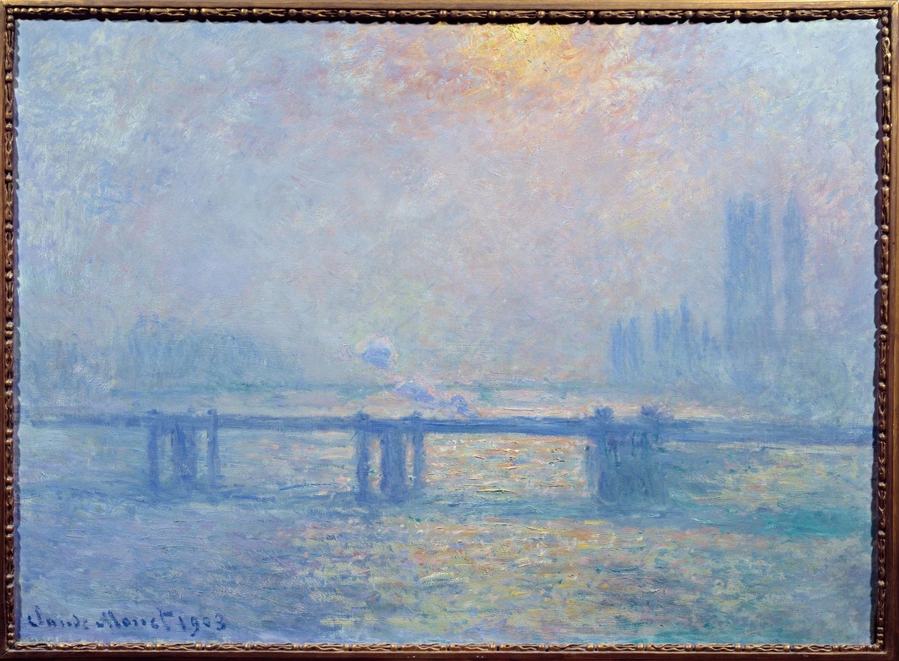Themsen vid Charing Cross, London av Claude Monet
