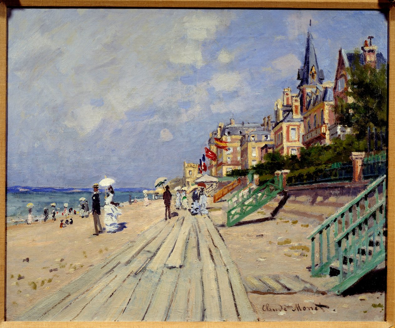 Trouville Beach. Målning av Claude Monet (1840-1926) av Claude Monet