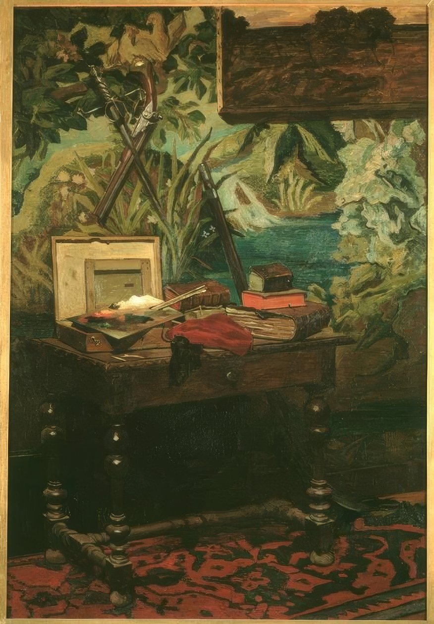 En verkstadshörna av Claude Monet