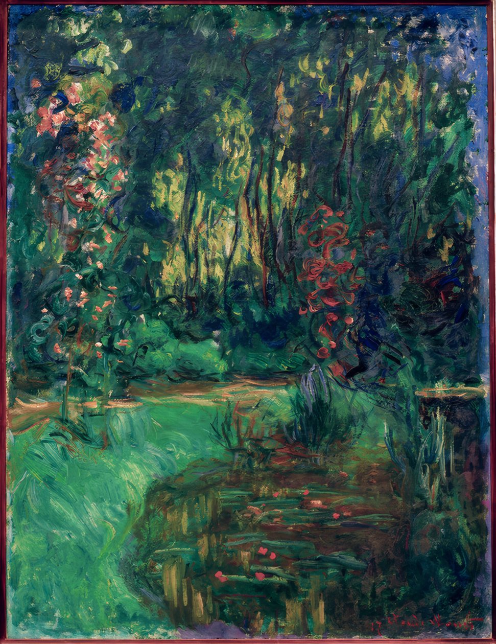 Ett hörn av Giverny-dammen av Claude Monet