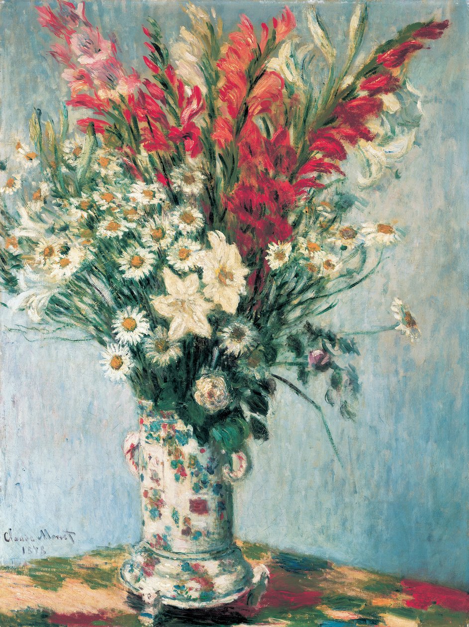 Vas med blommor, 1878 av Claude Monet