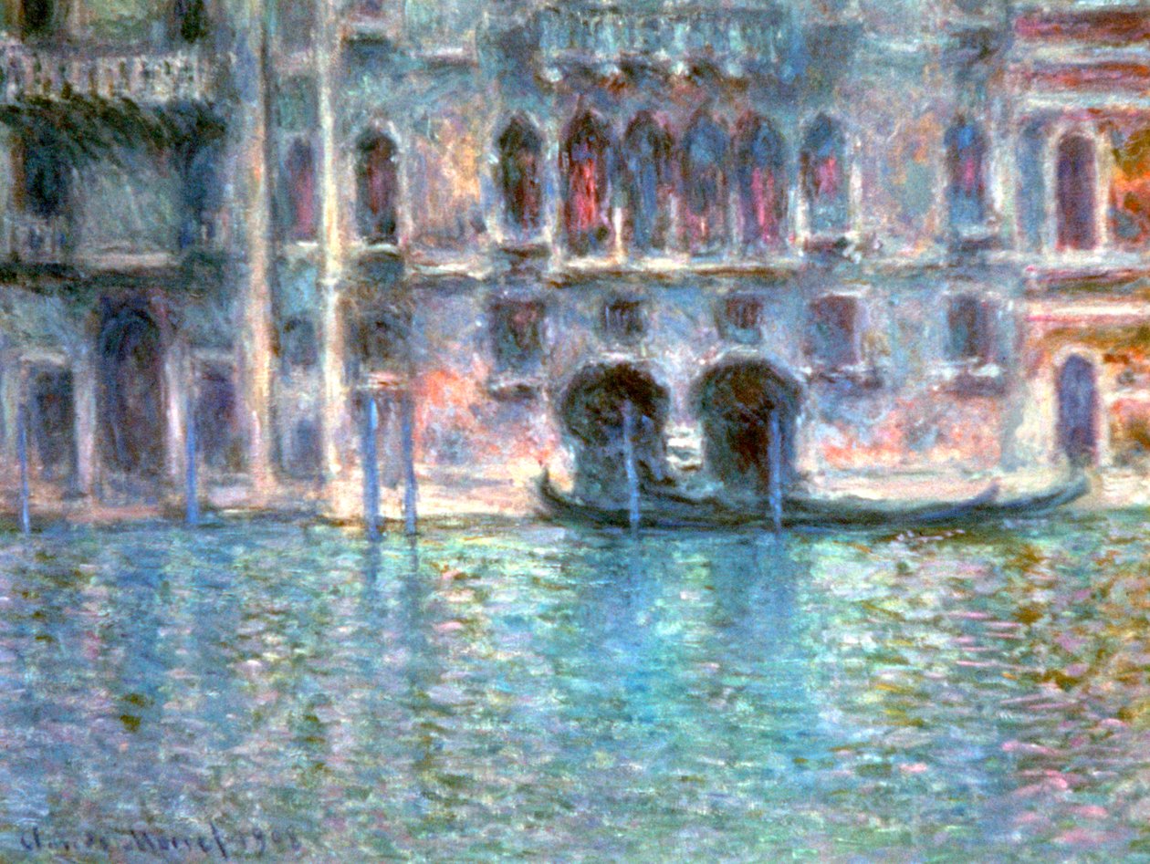 Venedig, Palazzo Da Mula, 1908 av Claude Monet