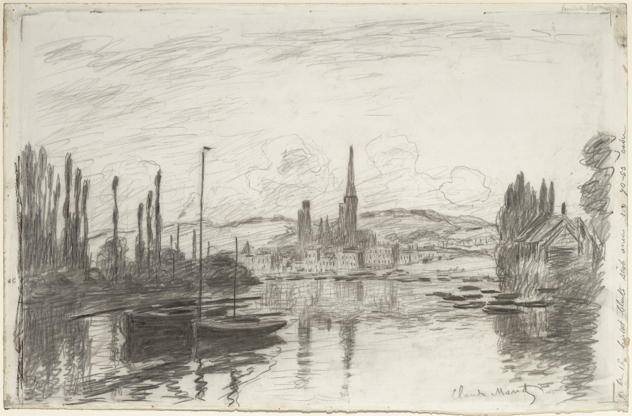 Utsikt över Rouen, 1883 av Claude Monet
