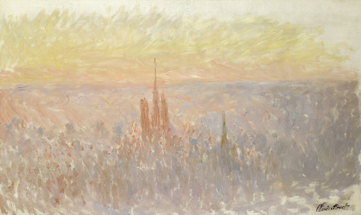 Utsikt över Rouen, 1892 av Claude Monet
