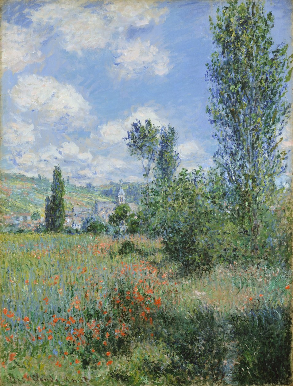 Utsikt över Vétheuil av Claude Monet