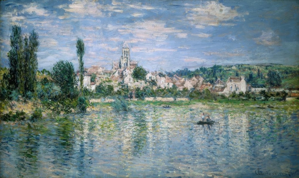 Vy över Vétheuil, sommar av Claude Monet