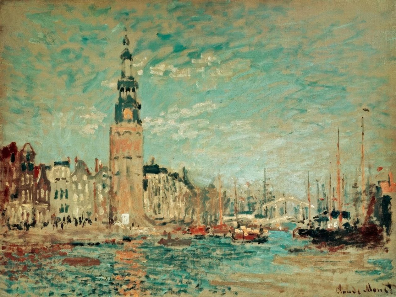 Utsikt från Montalban Tower, Amsterdam av Claude Monet