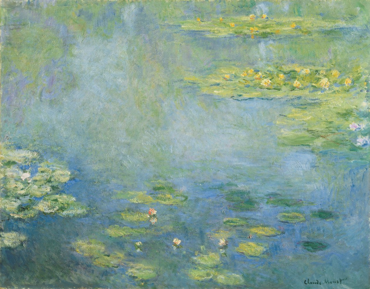 Näckrosor (olja på duk) av Claude Monet