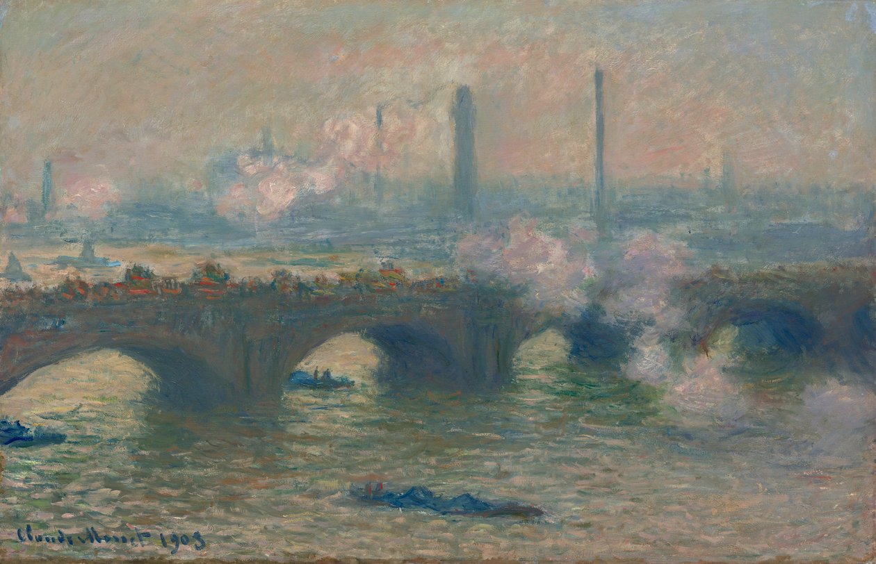 Waterloo Bridge, Grey Day, 1903 av Claude Monet