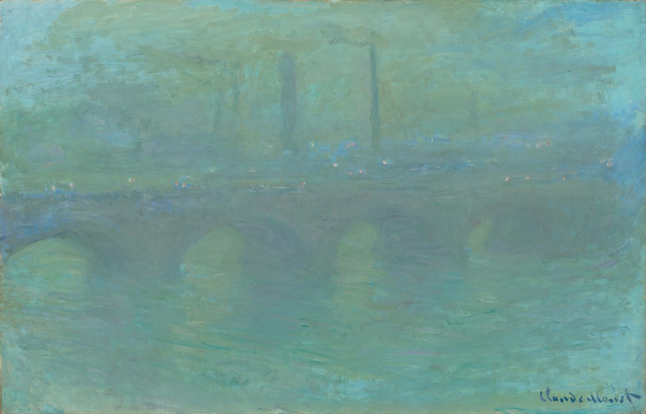 Waterloo Bridge, London, i skymningen av Claude Monet