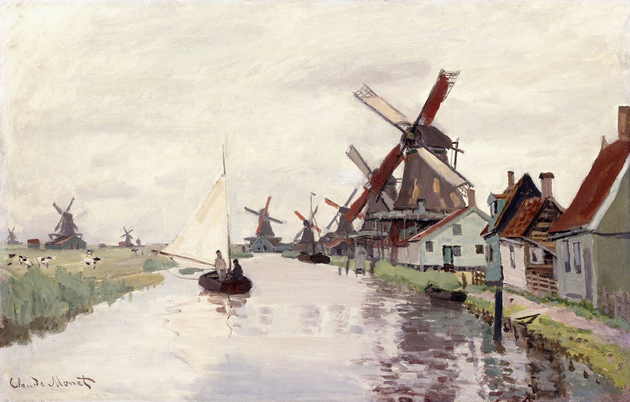 Väderkvarn i Holland, 1871 av Claude Monet