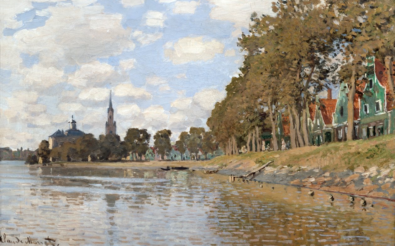 Zaandam, 1871 av Claude Monet