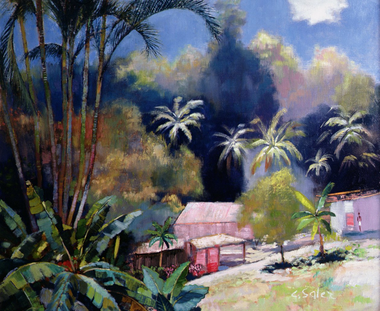 Tropisk skog, Martinique av Claude Salez