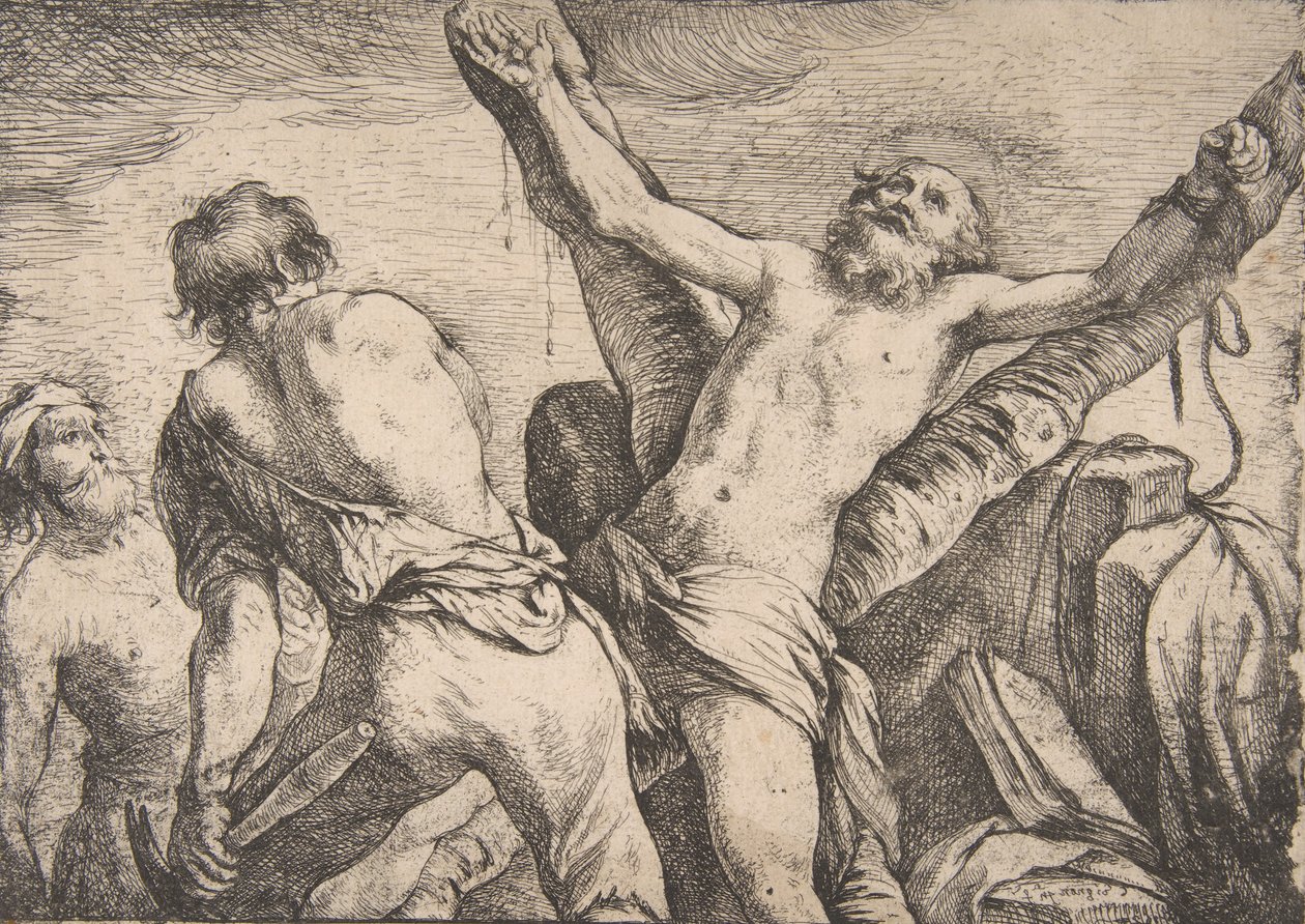 Sankt Andreas martyrskap, 1623. av Claude Vignon