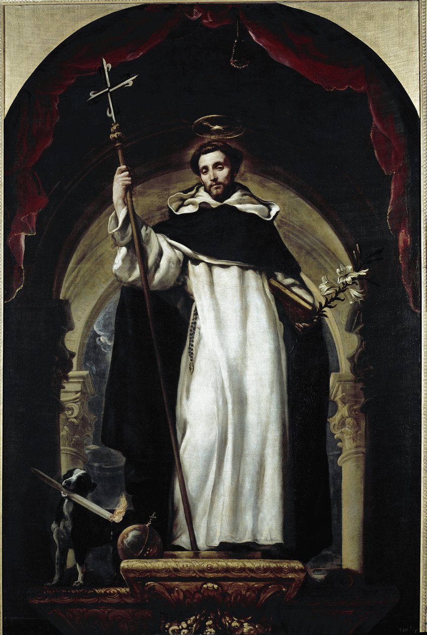 Saint Dominic (olja på duk av Claudio Coello