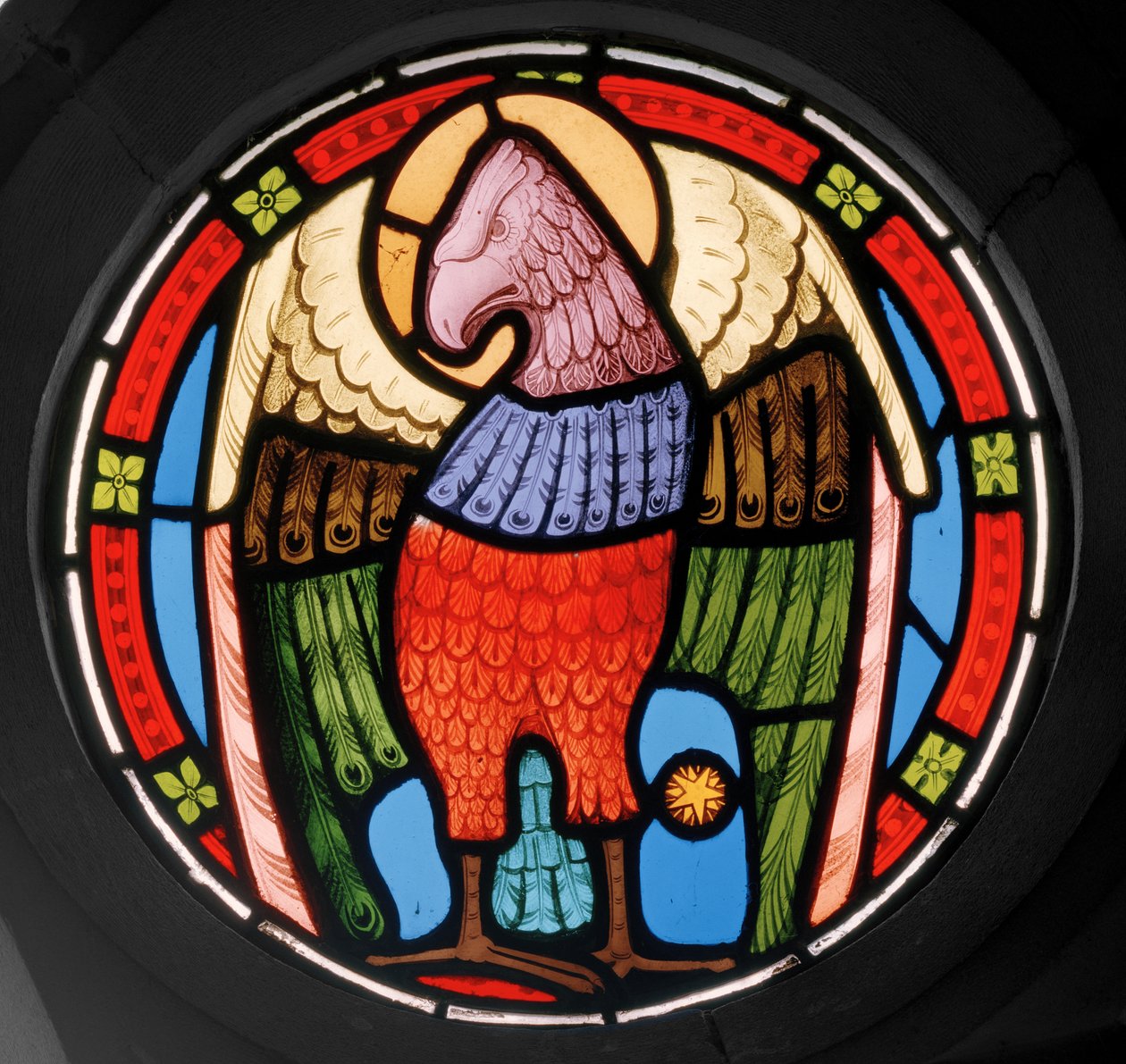 Eagle, 1865 (målat glas) av Clement James Heaton