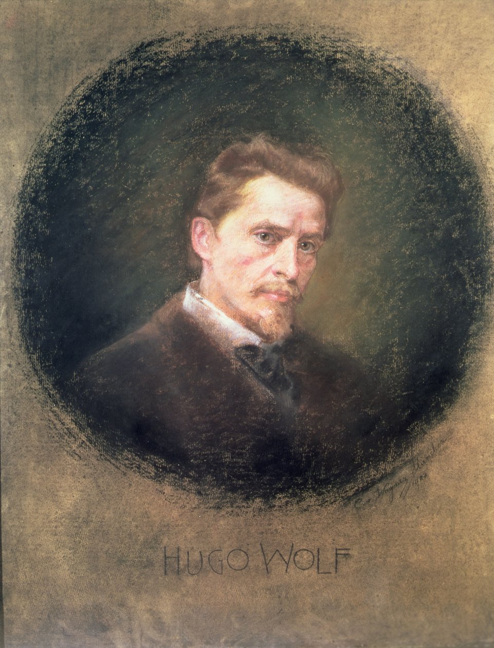 Hugo Wolf (1860-1903), 1902 (pastell) av Clementine Wagner