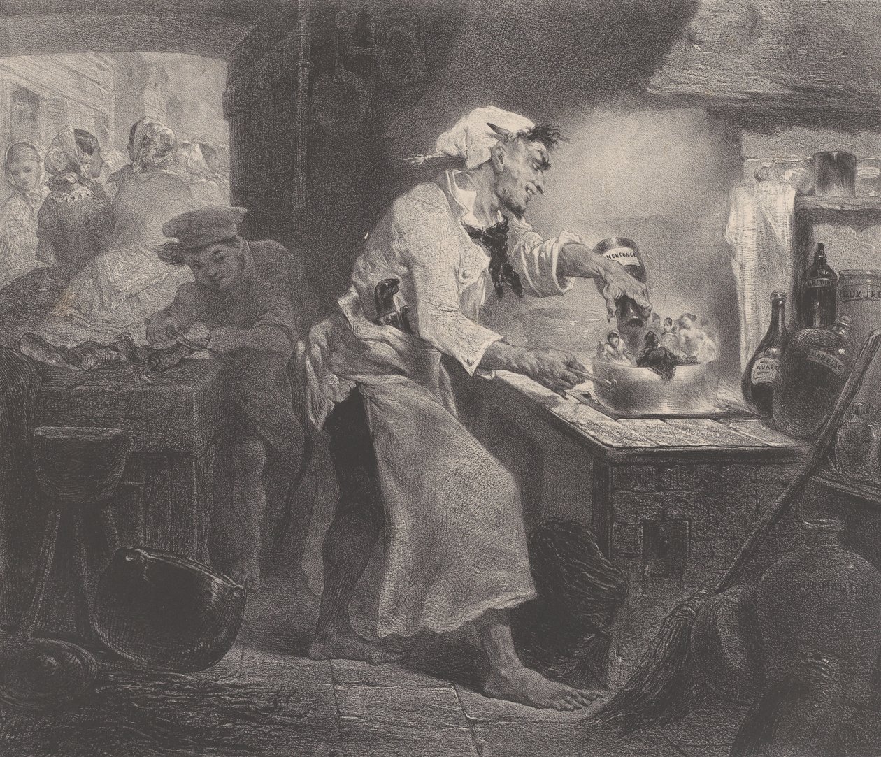 Djävulens döttrar, ca. 1848-62. av Célestin Nanteuil
