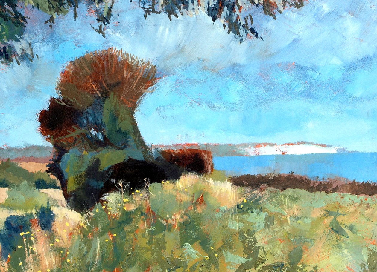 Mot Ramsgate, 2007 (akryl ombord) av Clive Metcalfe