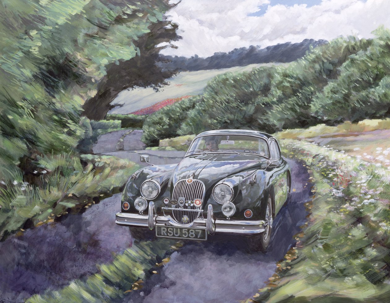 Jaguar XK150 Cruising av Clive Metcalfe