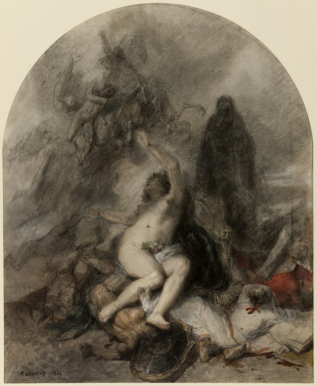 Allegori om krig av Clément Auguste Andrieux