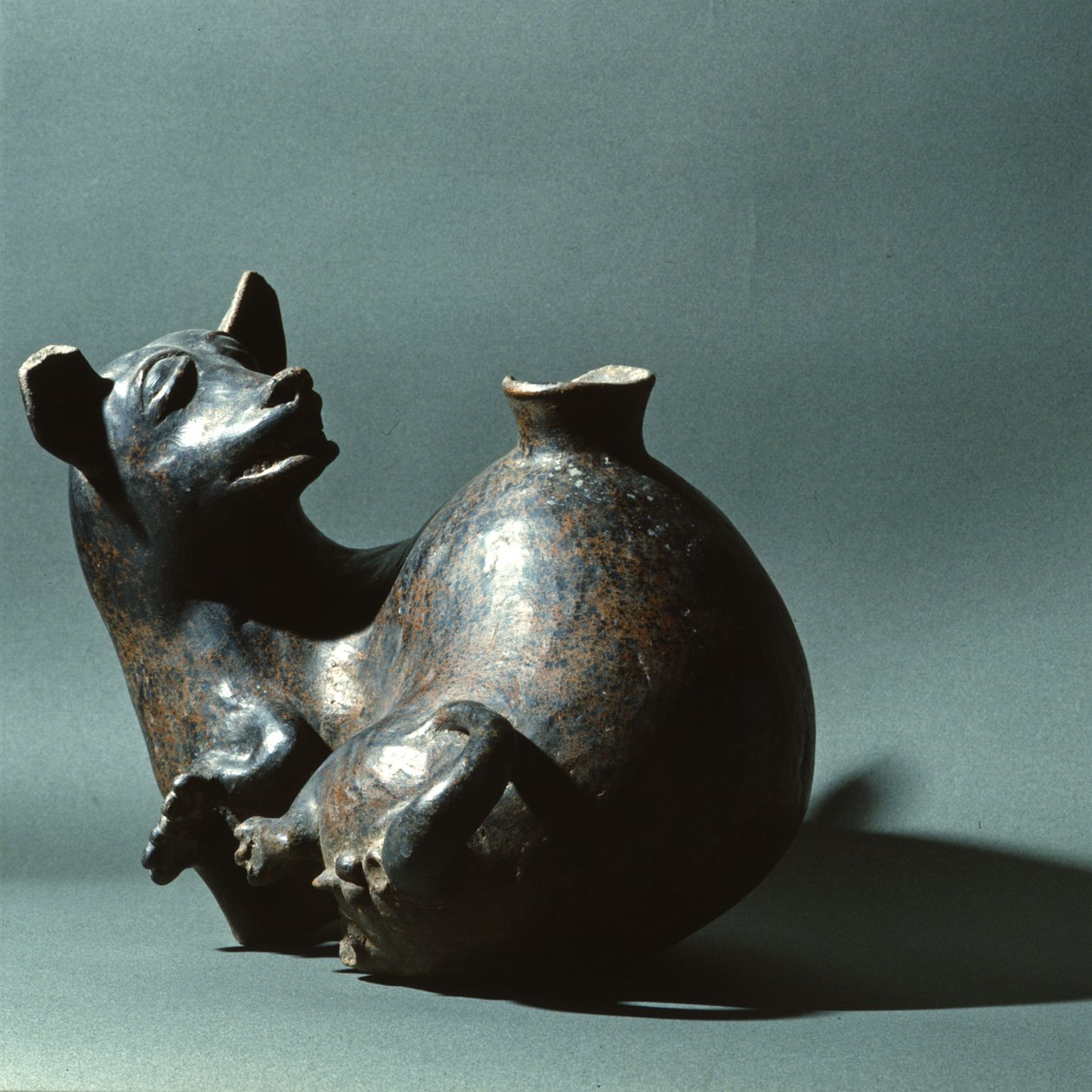 Colima sittande hund, 300 f.Kr. - 500 f.Kr. (keramik) av Colima Culture
