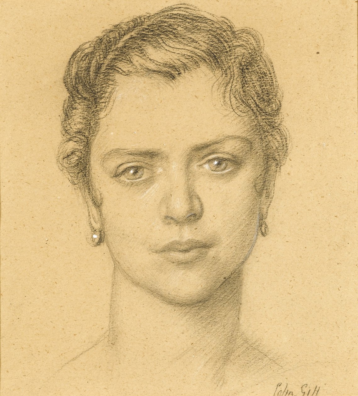 Porträtt av Mabel Lethbridge av Colin Unwin Gill