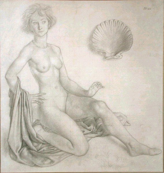 Studie för Venus & Amor av Colin Unwin Gill