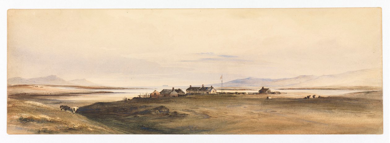 Berkeley Sound, Falklandsöarna, ca 1878 (akvarell) av Conrad Martens