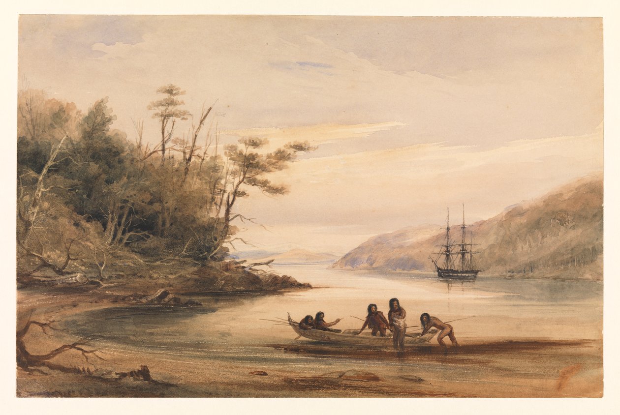 Portrait Cove, Beagle Channel av Conrad Martens