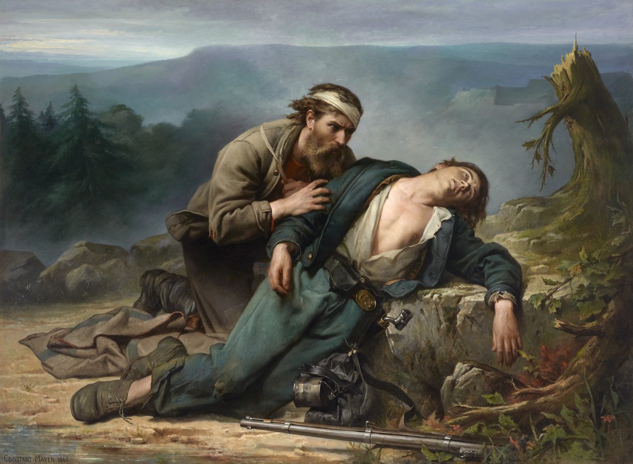 Erkännande: Nord och Syd, 1865 av Constant Mayer
