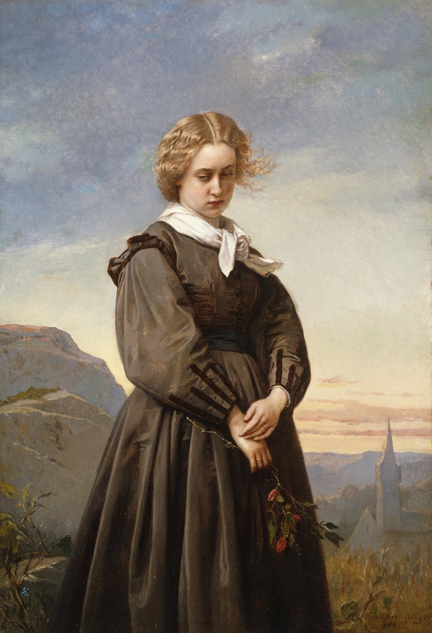 Kärlekens melankoli, 1866. av Constant Mayer
