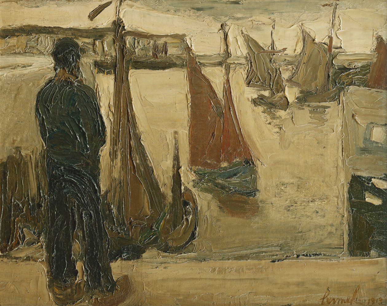 Hamnen i Oostende av Constant Permeke