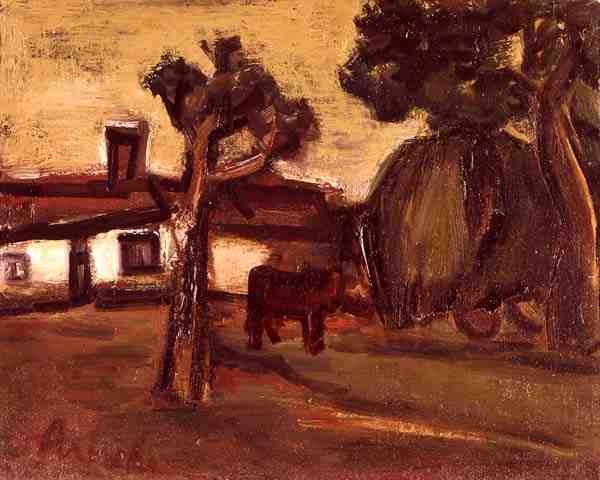 The Farm-Yard (キャンバスに油彩)スウェーデン語 av Constant Permeke