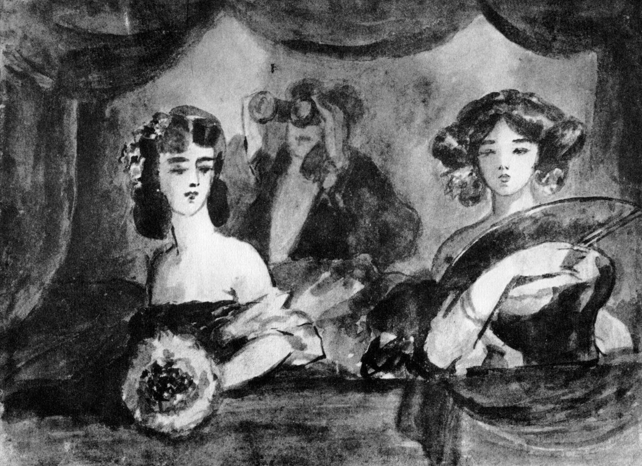 På teatern, 1800-talet, 1930 av Constantin Guys