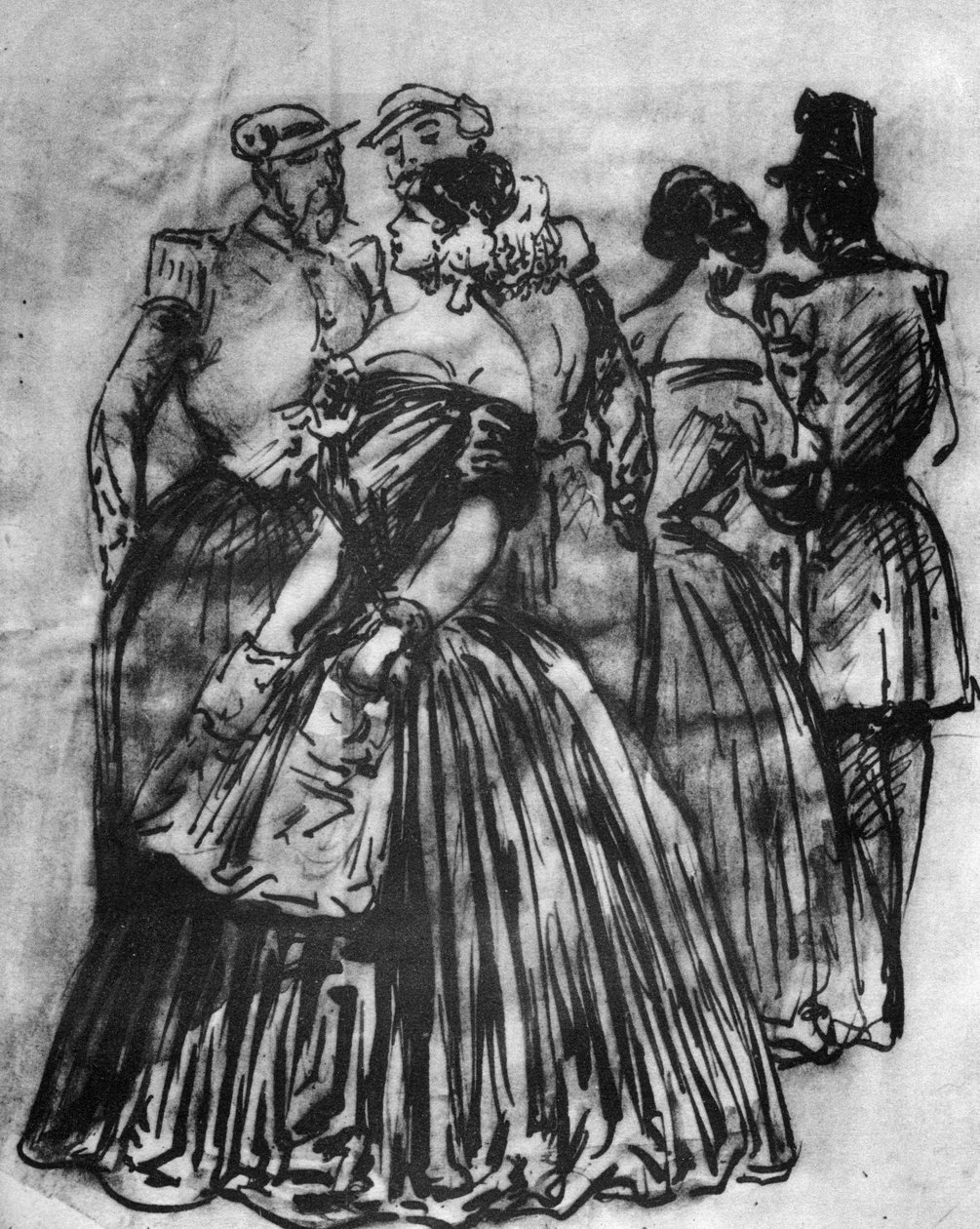 Off Duty, 1800-talet, 1930 av Constantin Guys