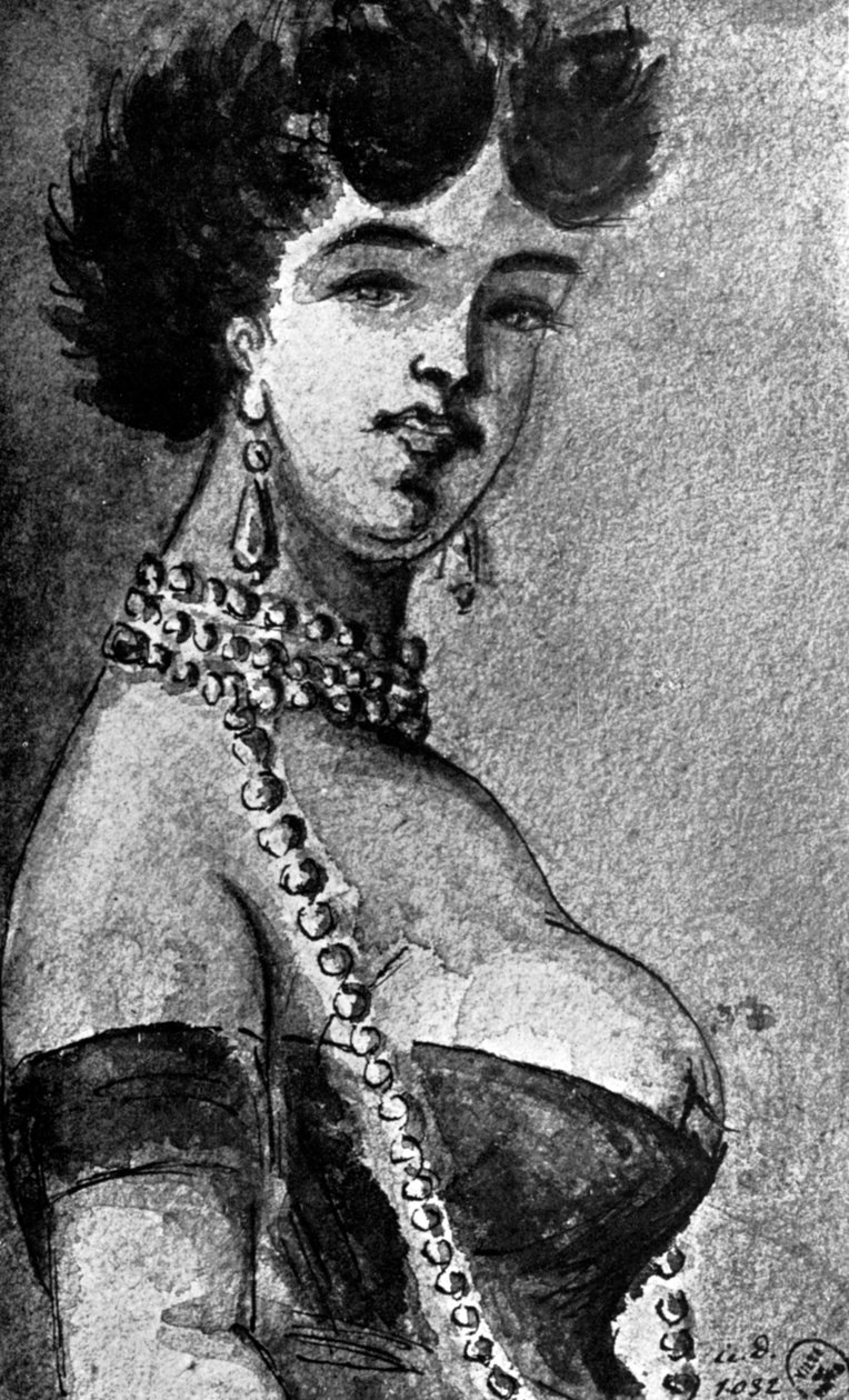 Kvinna, 1800-talet, 1930. av Constantin Guys