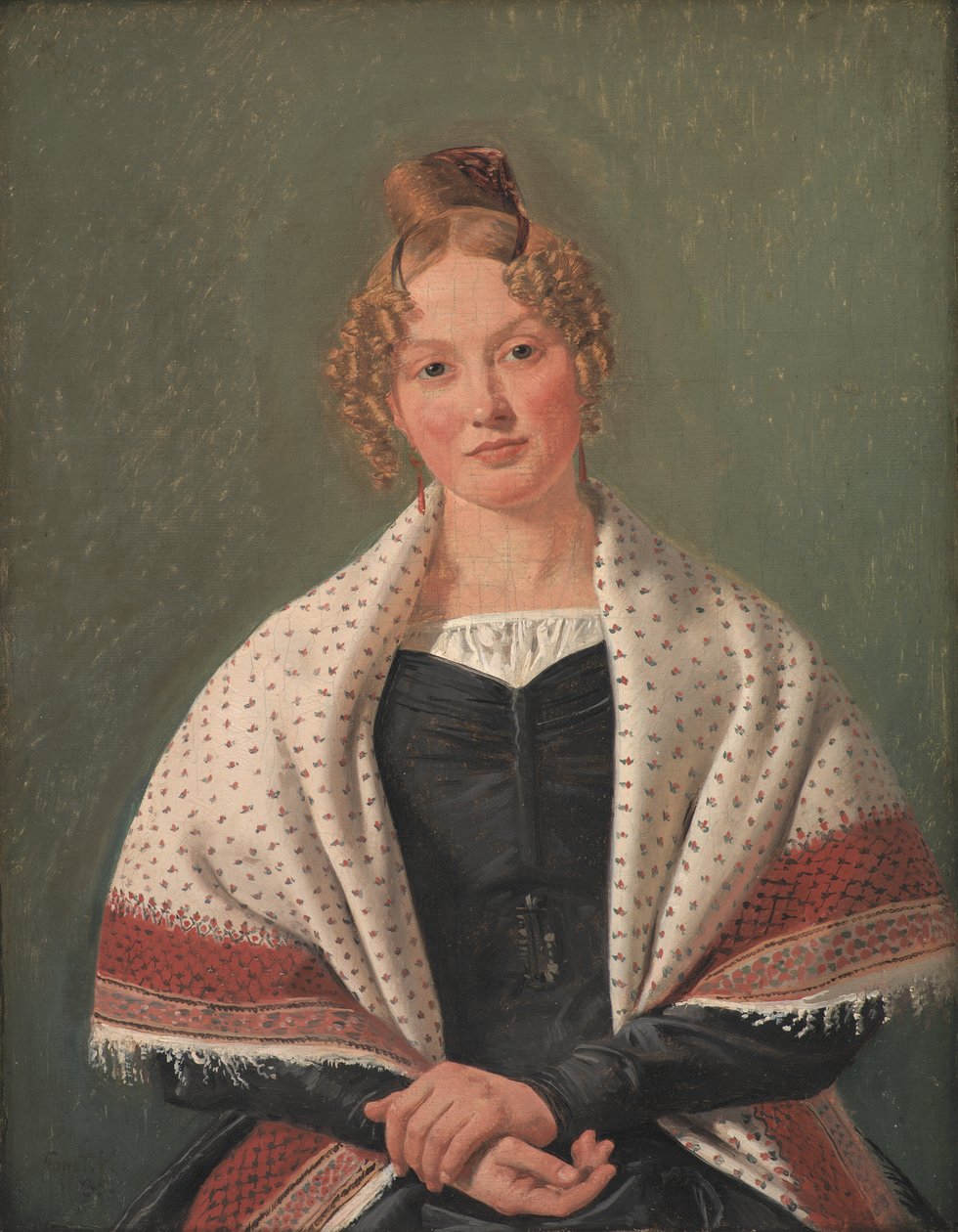 Porträtt av Hanne Wanscher, född Wegener av Constantin Hansen