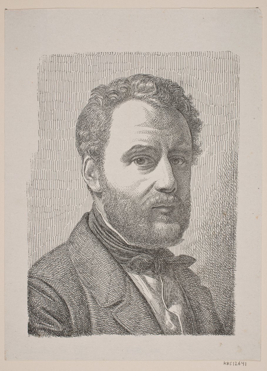 Porträtt av Wilhelm Marstrand av Constantin Hansen