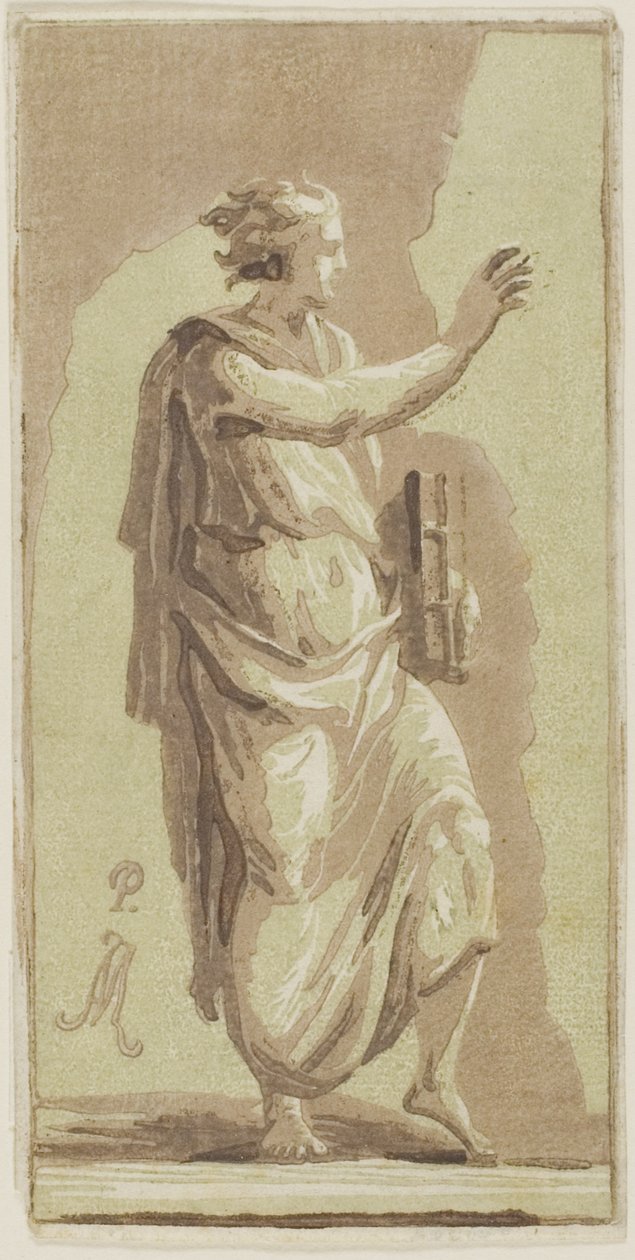 Ung man stående av Conte Antonio Maria Zanetti the Elder