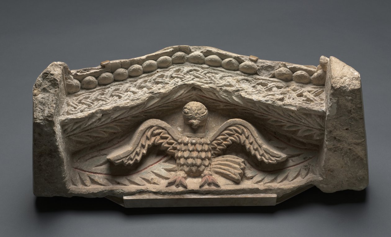 Pediment med en örn, 400-tal av Coptic