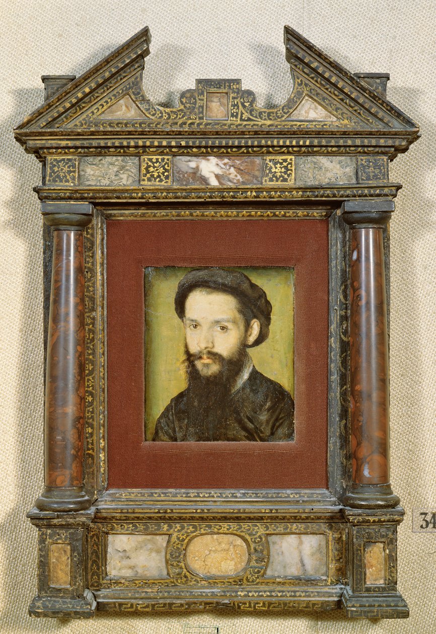 Porträtt antas vara Clement Marot (1496-1544) (se 226058 för detaljer) av Corneille de Lyon