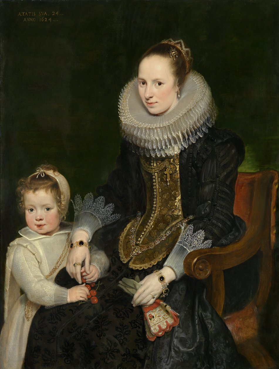 Mamma och barn av Cornelis de Vos