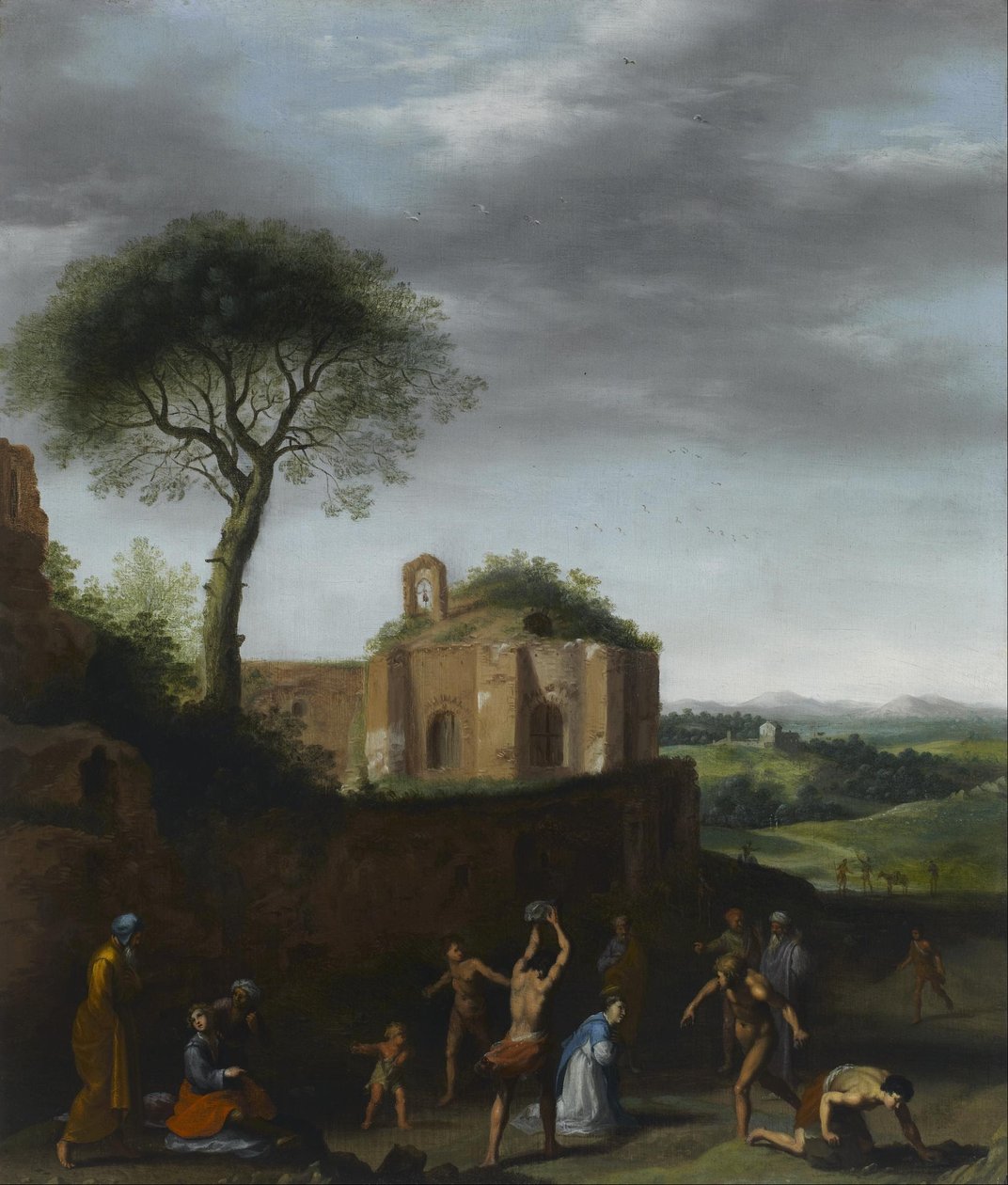 The Martyrdom of Saint Stephen av Cornelis van Poelenburch