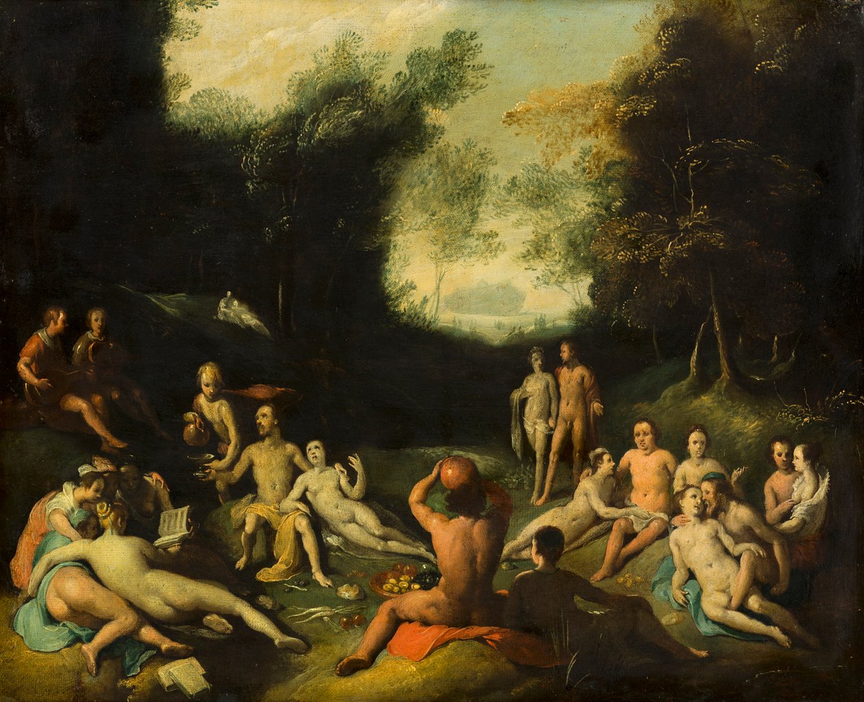 Mänsklighetens fördärv före översvämningen av Cornelis Cornelisz. van Haarlem