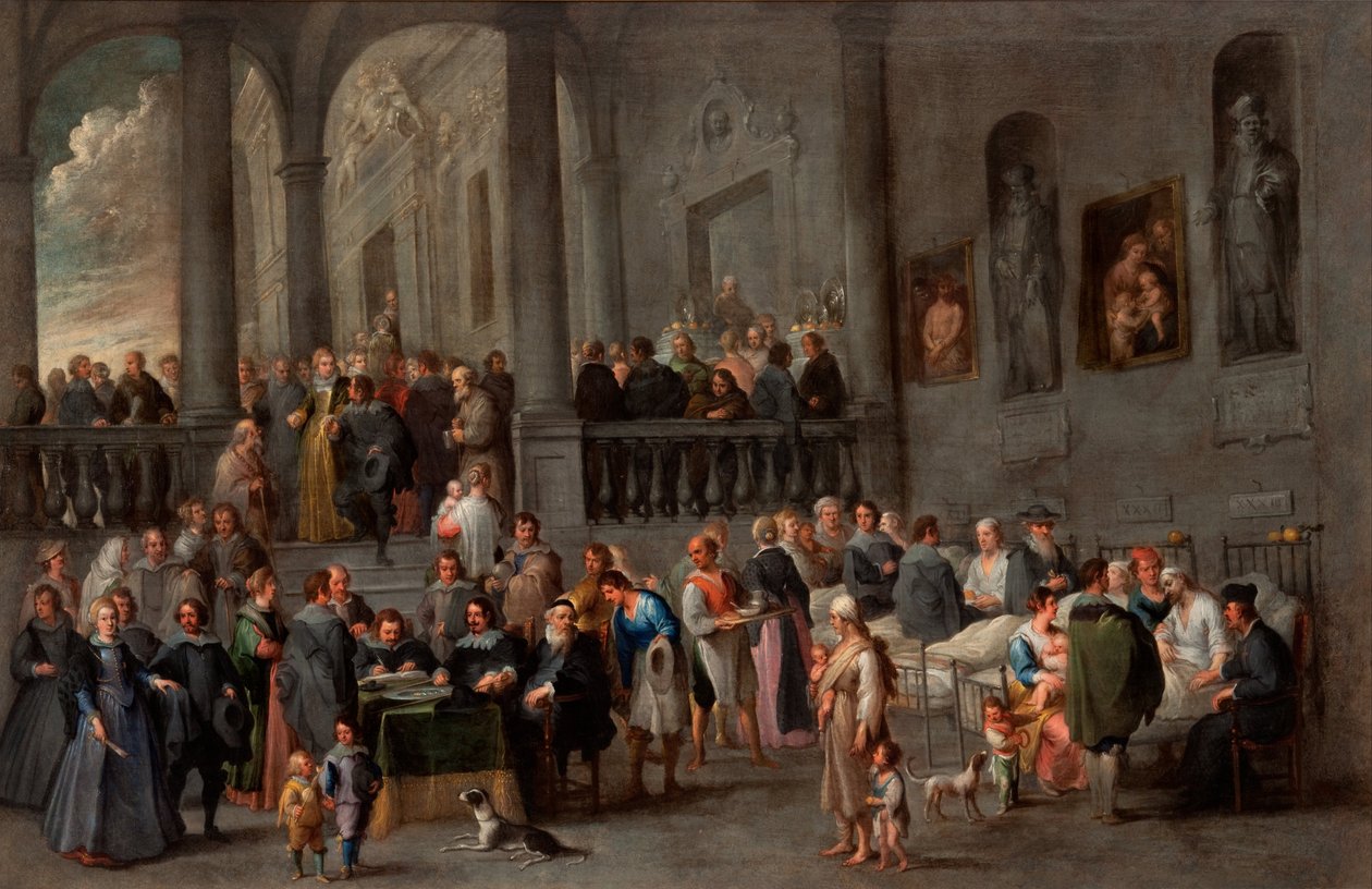 Besök de sjuka av Cornelis de Wael