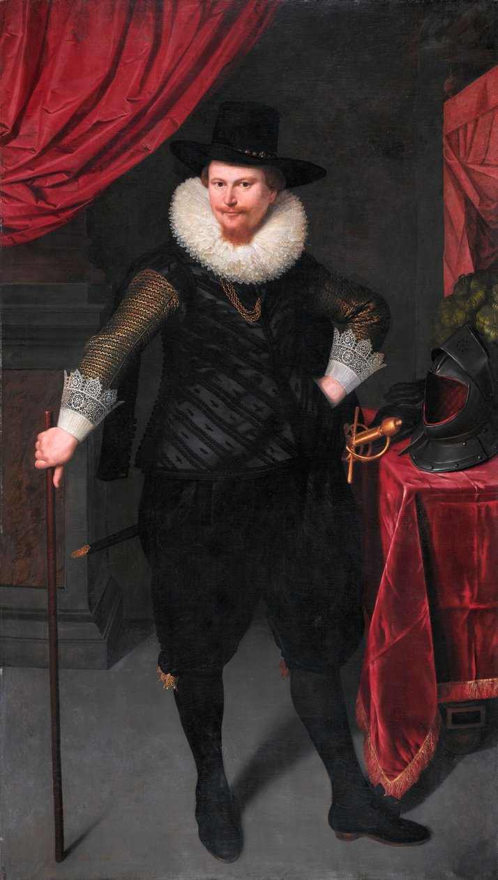 Portrait of Laurens Reael (1583-1637) av Cornelis van der Voort